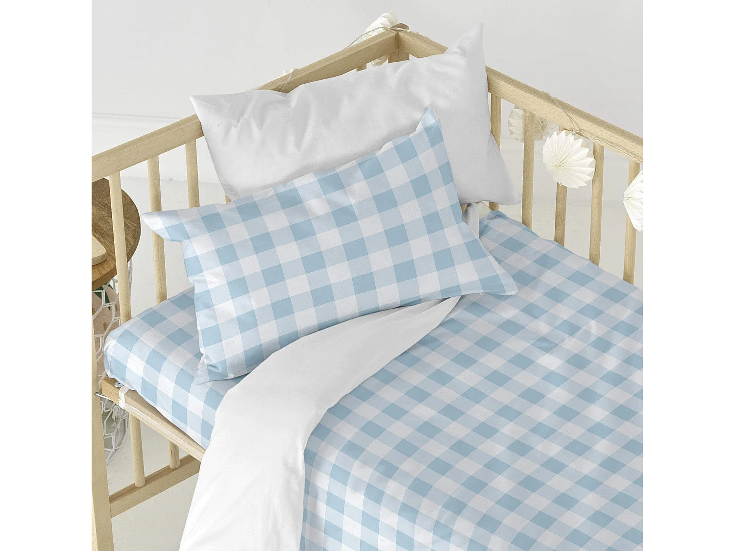 Dekbedovertrekset 2-delig 100x135 cm (Ledikant) Vichy