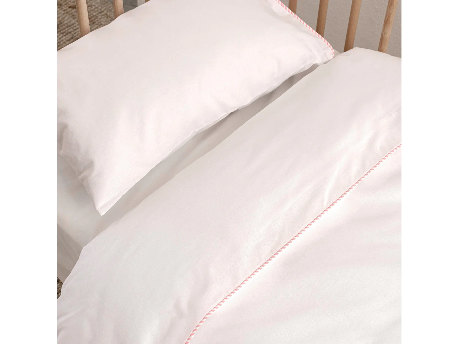 Set copripiumino lettino 2 pezzi 115x145 cm (Lettino) Essential