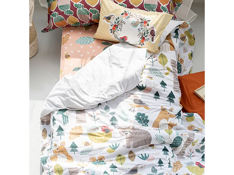 Parure housse de couette 2 pièces 155x220 cm (Lit 80/90) Harvestwood