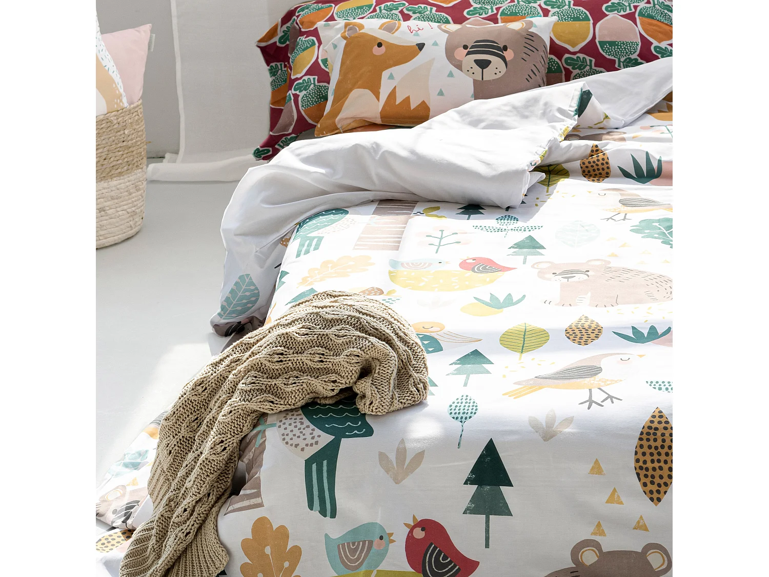 Parure housse de couette 2 pièces 155x220 cm (Lit 80/90) Harvestwood