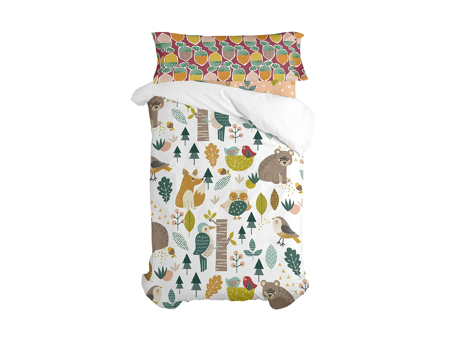 Parure housse de couette 2 pièces 155x220 cm (Lit 80/90) Harvestwood