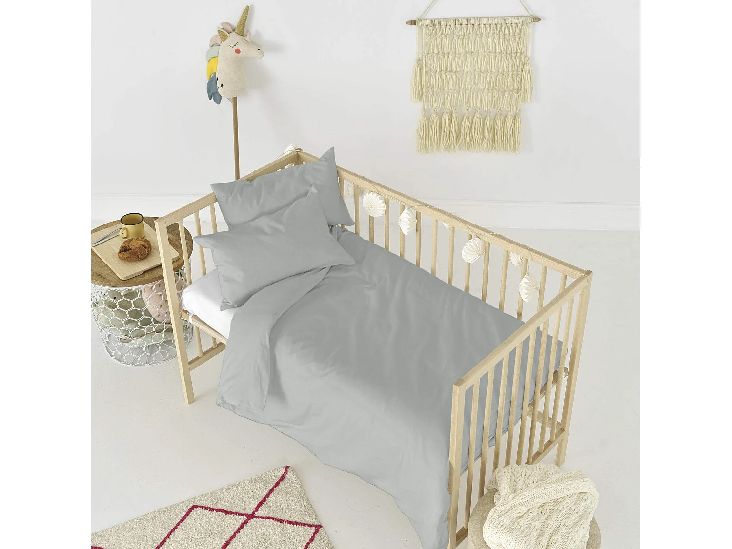 Bettbezug set 2 teiliges 100x135 cm (Kinderbett) Basic