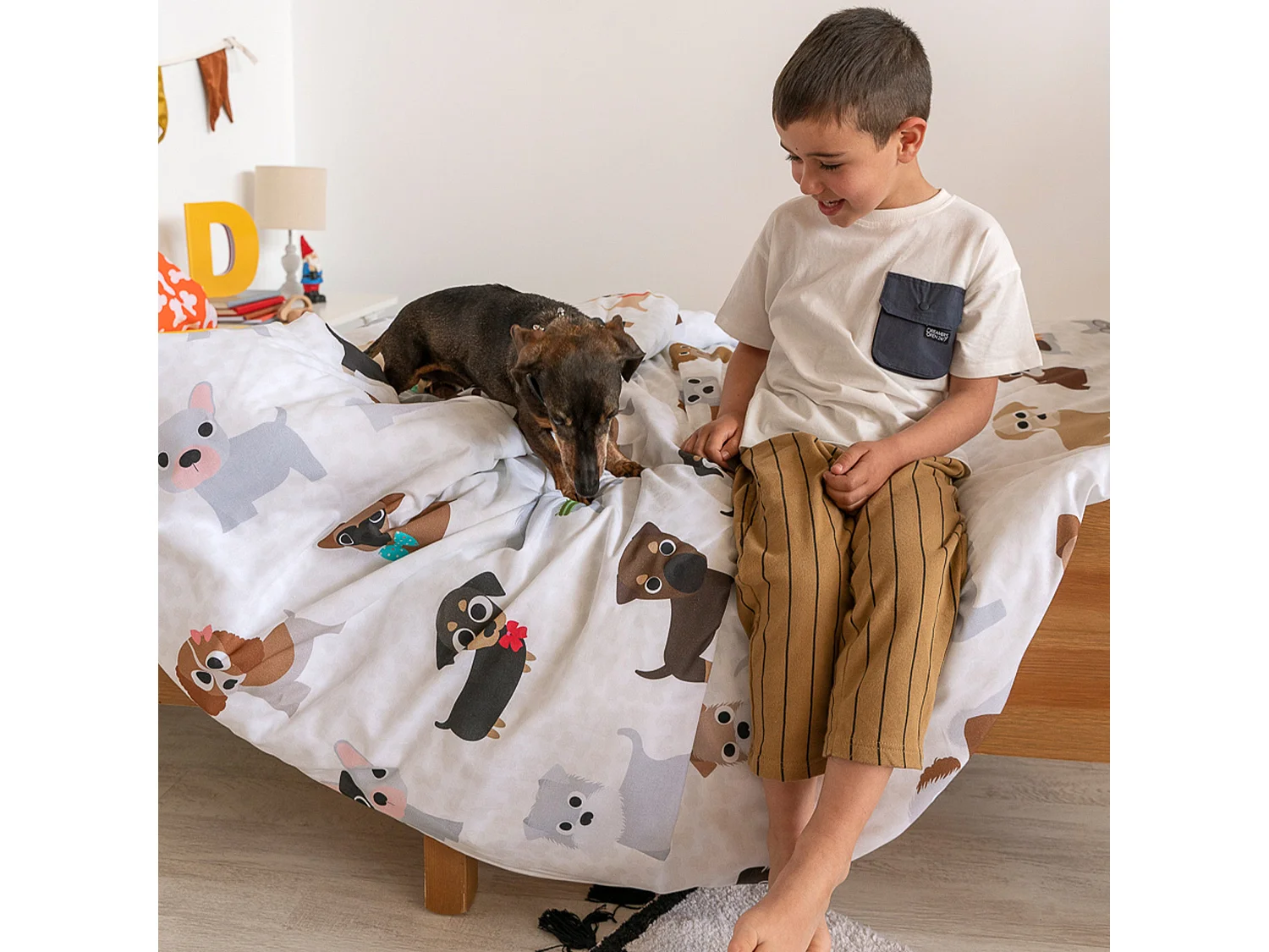 Jogo nórdico 2 piezas 155x220 cm (Cama 80/90) Dogs