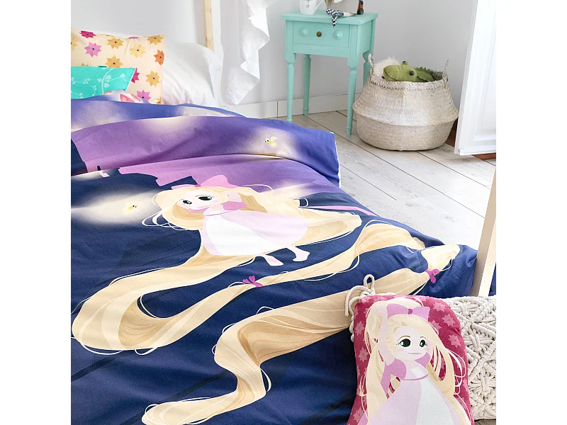 Parure housse de couette 2 pièces 155x220 cm (Lit 80/90) Long braid