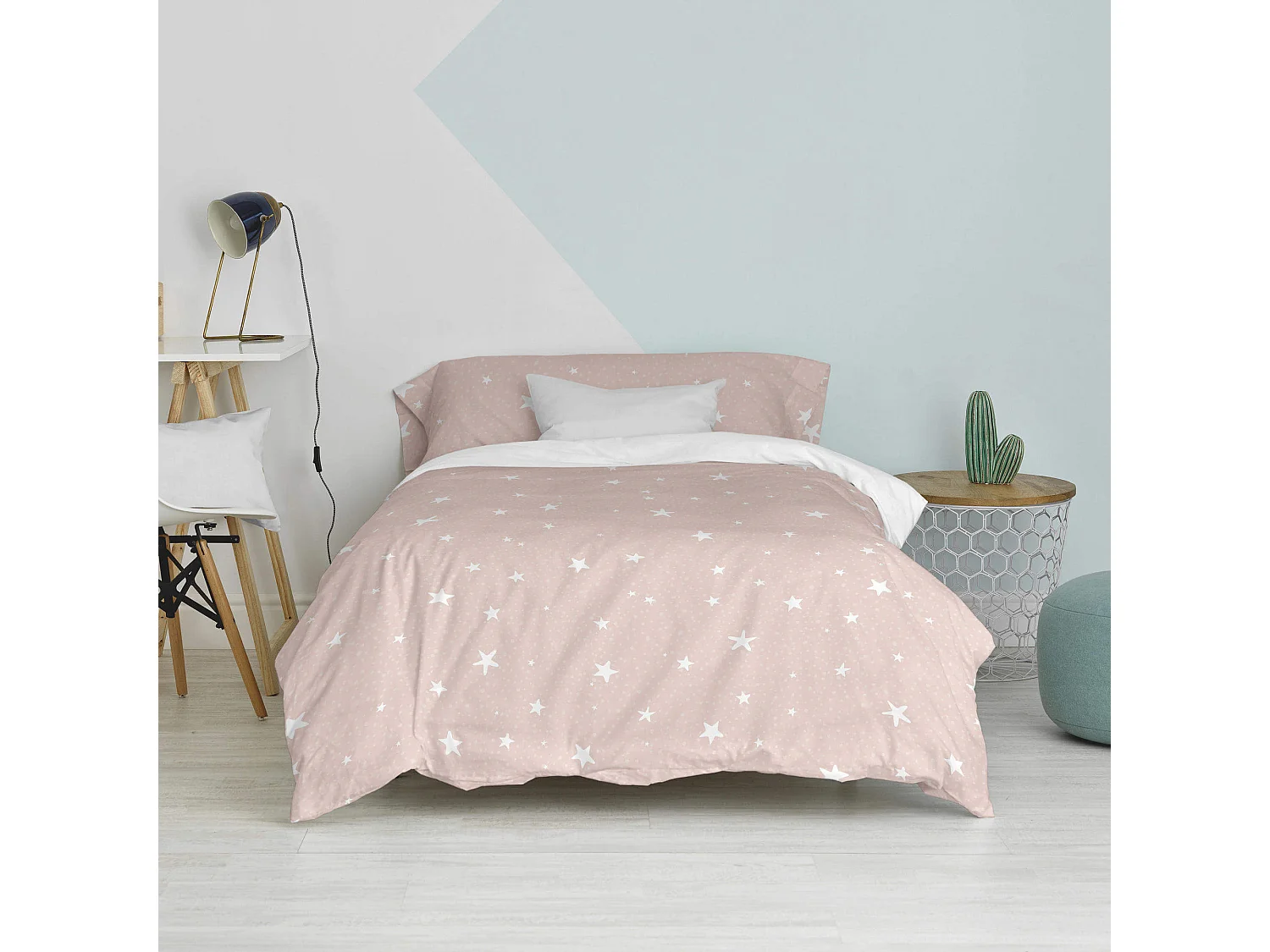 Bettbezug set 2 teiliges 155x220 cm (Bett 80/90) Little star