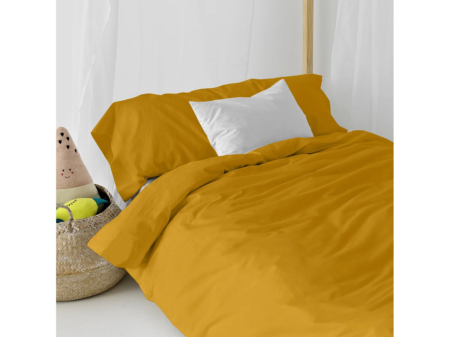 Parure housse de couette 2 pièces 155x220 cm (Lit 80/90) Basic