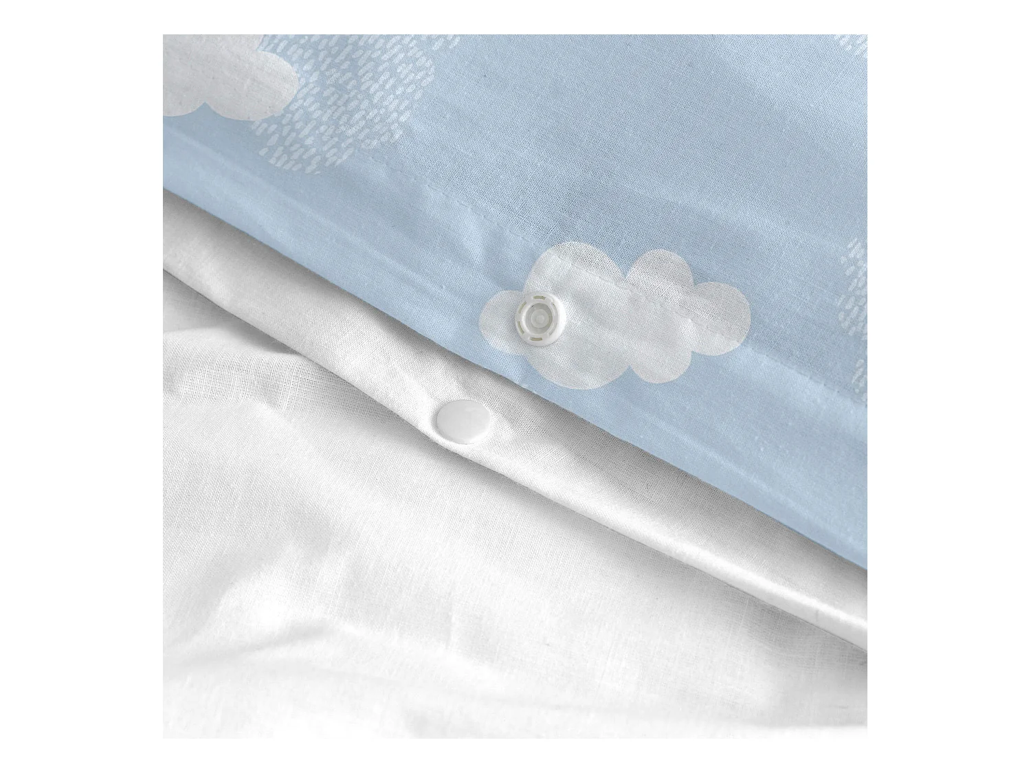 Set copripiumino lettino 2 pezzi 155x220 cm (Letto 80/90) Clouds