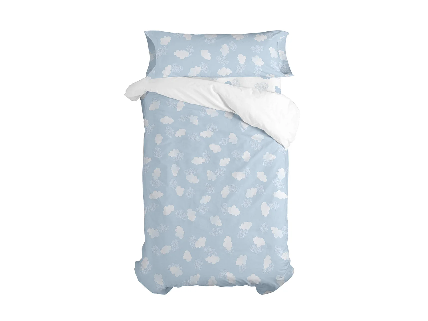 Parure housse de couette 2 pièces 155x220 cm (Lit 80/90) Clouds