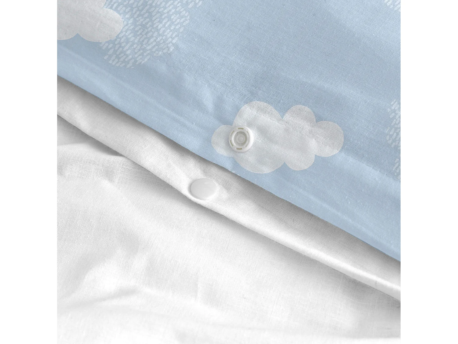 Parure housse de couette 2 pièces 155x220 cm (Lit 80/90) Clouds