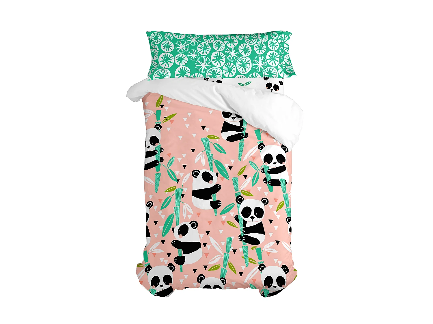 Juego nórdico 2 piezas 155x220 cm (Cama 80/90) Panda garden