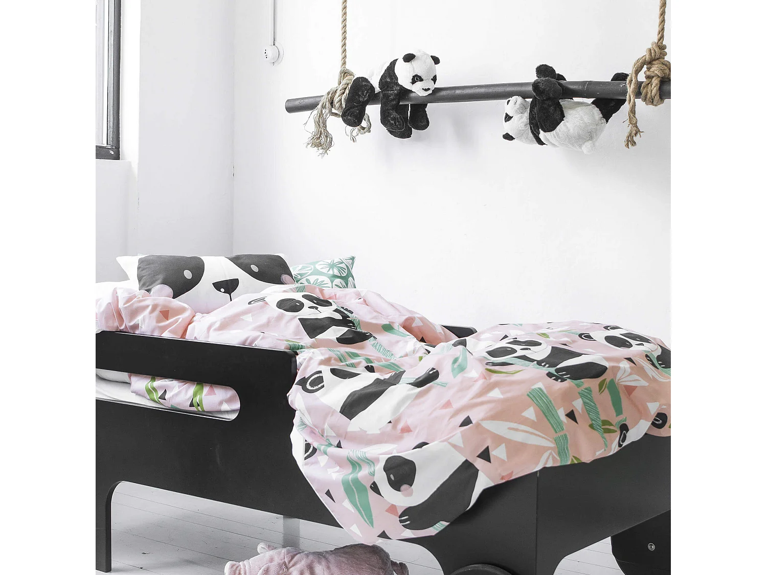 Dekbedovertrekset 2-delig 155x220 cm (Bed 80/90) Panda garden