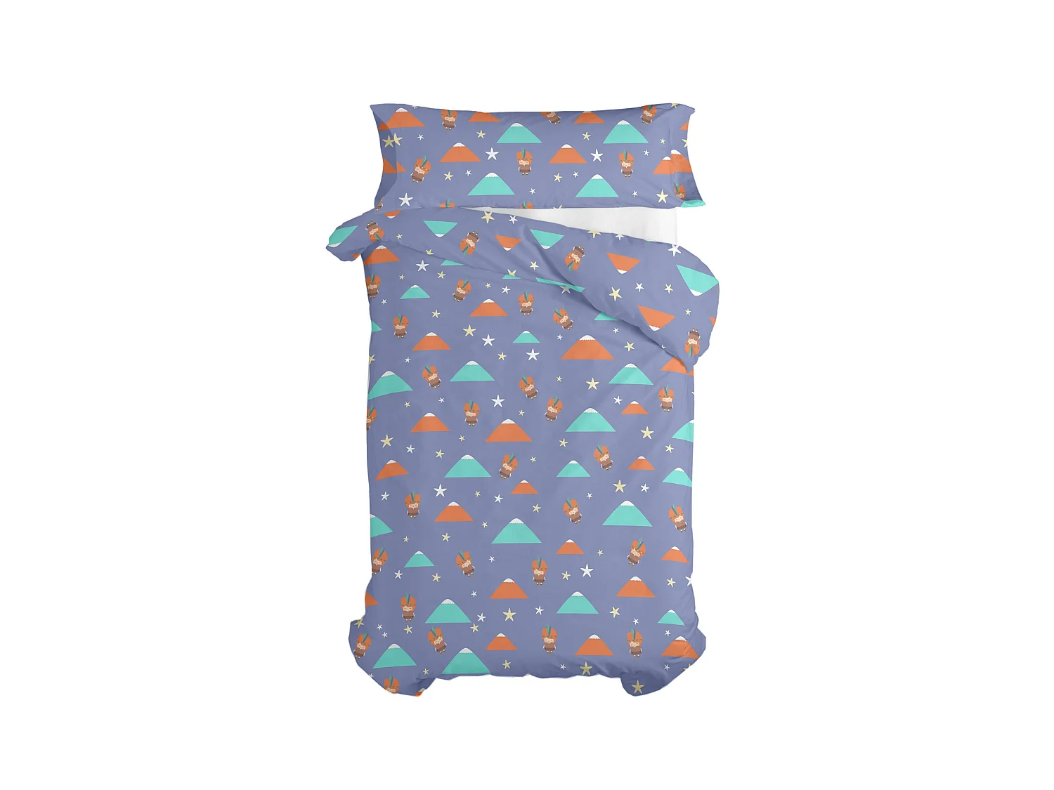 Dekbedovertrekset 2-delig 155x220 cm (Bed 80/90) Indian night (D)