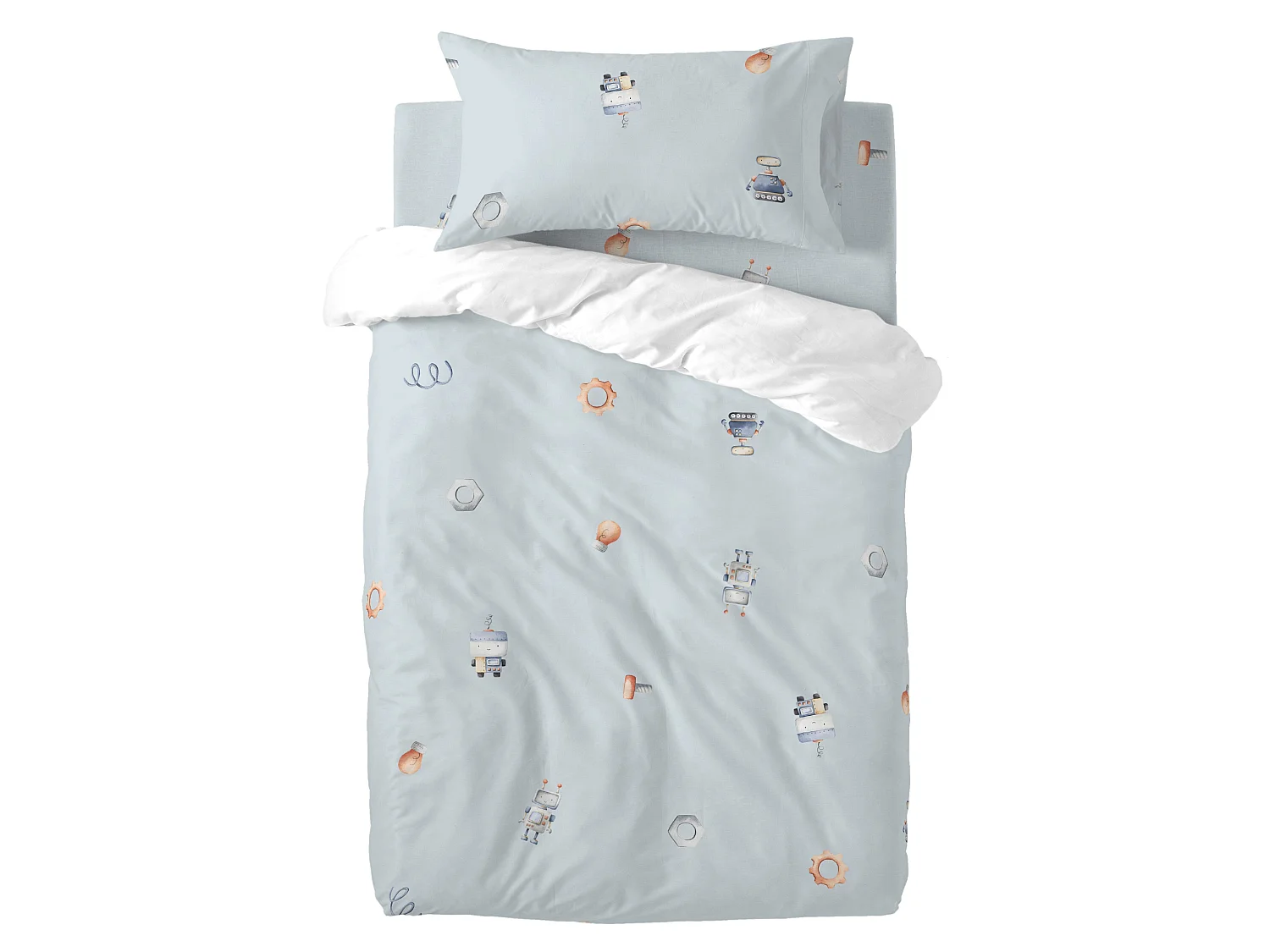 Dekbedovertrekset 2-delig 100x120 cm (Ledikant) Nut