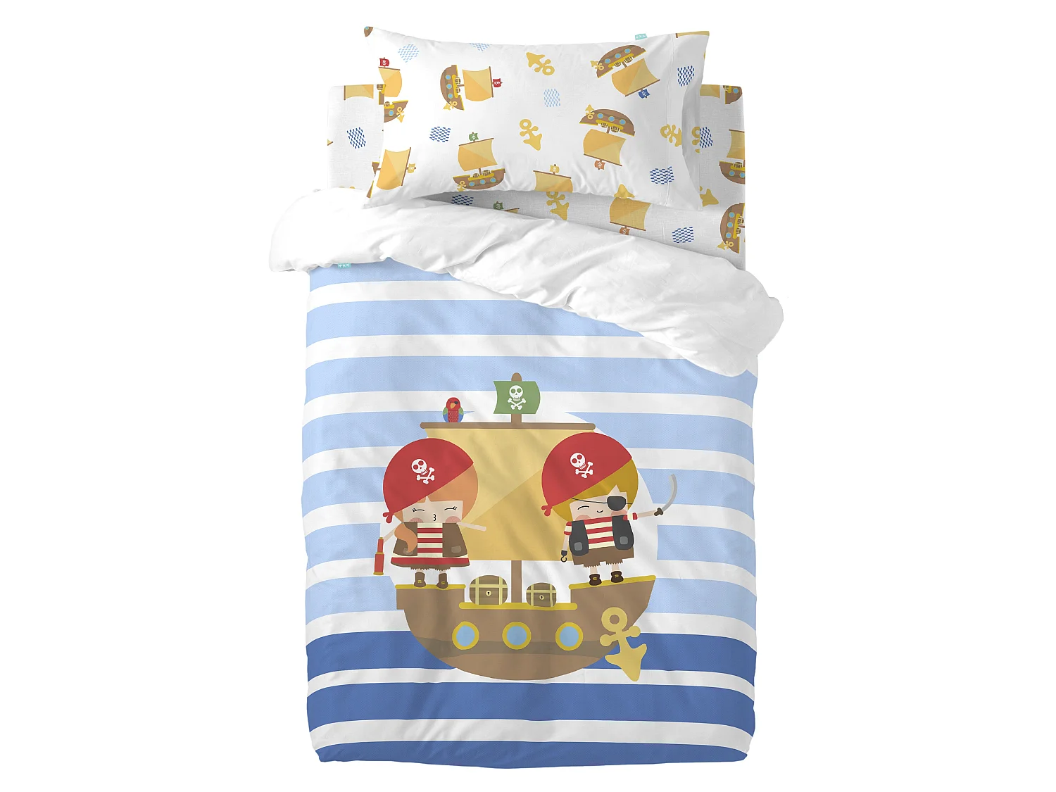 Juego nórdico 2 piezas 115x145 cm (Maxicuna) Pirate ship