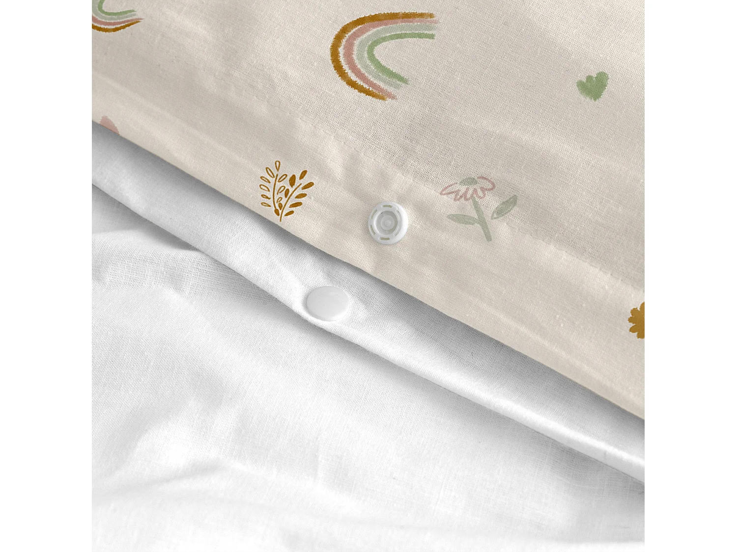 Bettbezug set 2 teiliges 100x120 cm (Kinderbett) Iris