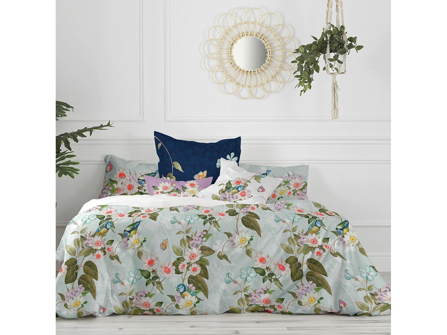 Bettbezug 220x220 cm (Bett 135/140) Garden party