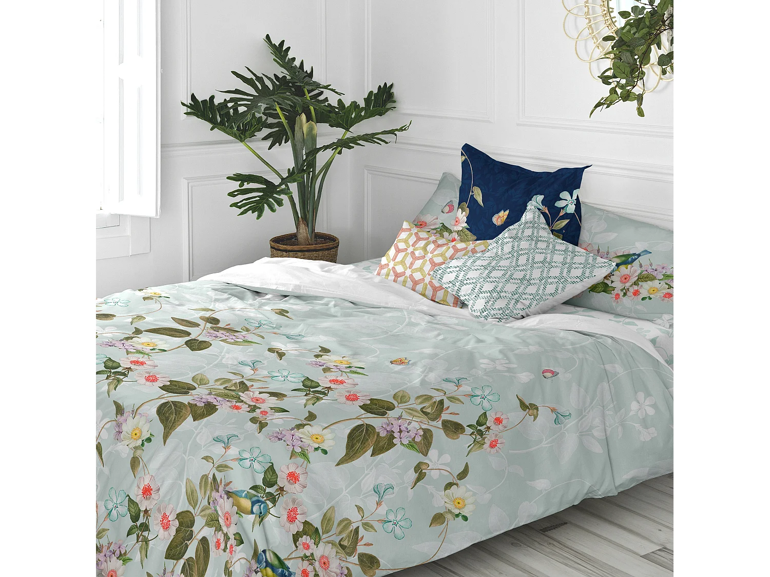 Bettbezug 220x220 cm (Bett 135/140) Garden party