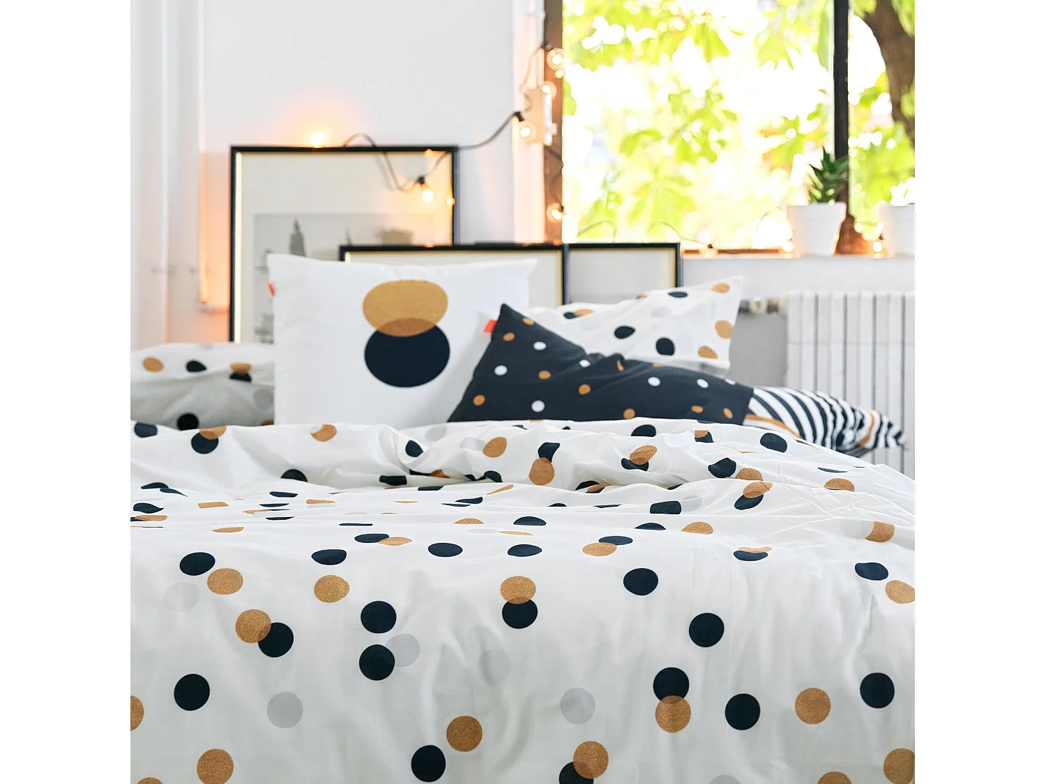 Bettbezug 240x220 cm (Bett 150/160) Golden dots