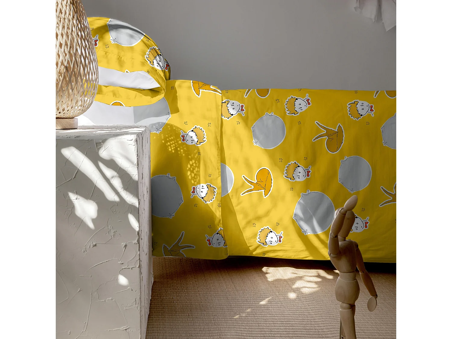 Juego nórdico 2 piezas 155x220 cm (Cama 80/90) Les planetes (D)