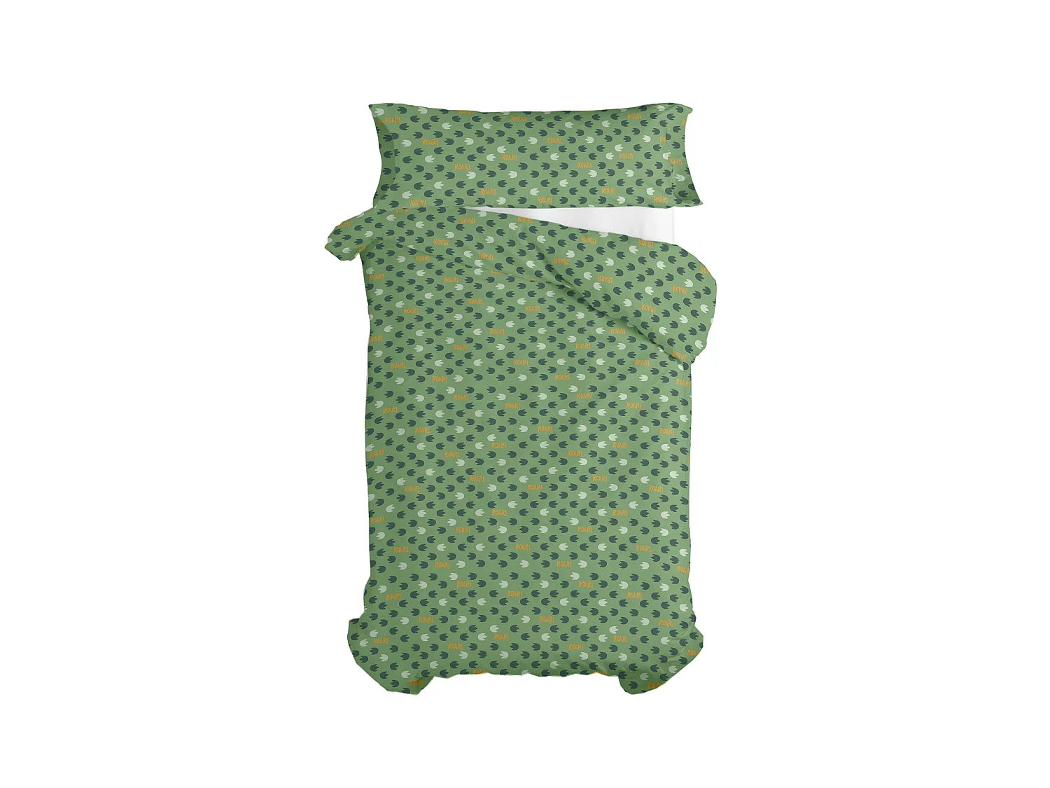 Parure housse de couette 2 pièces 155x220 cm (Lit 80/90) Happydino (D)