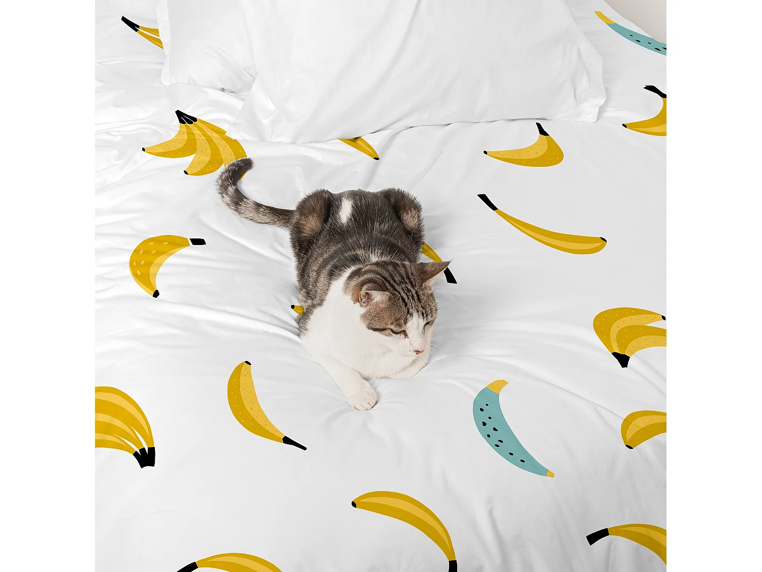 Housse de couette 260x220 cm (Lit 180/200) Sweet banana