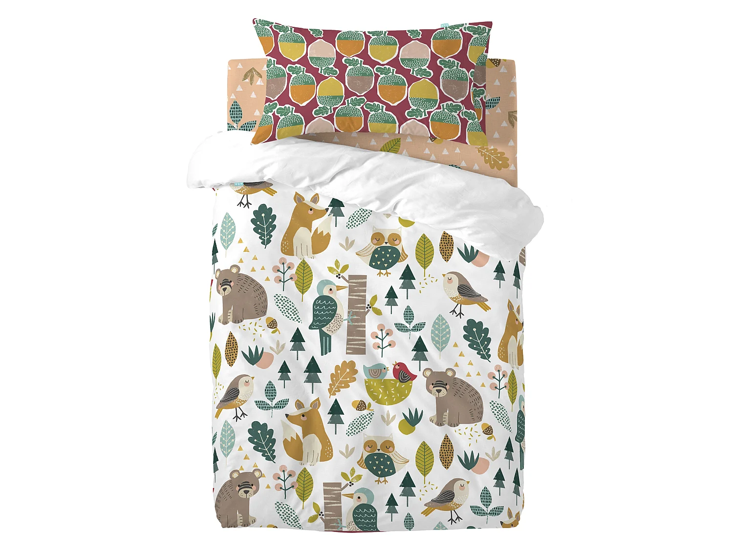 Bettbezug set 2 teiliges 100x135 cm (Kinderbett) Harvestwood