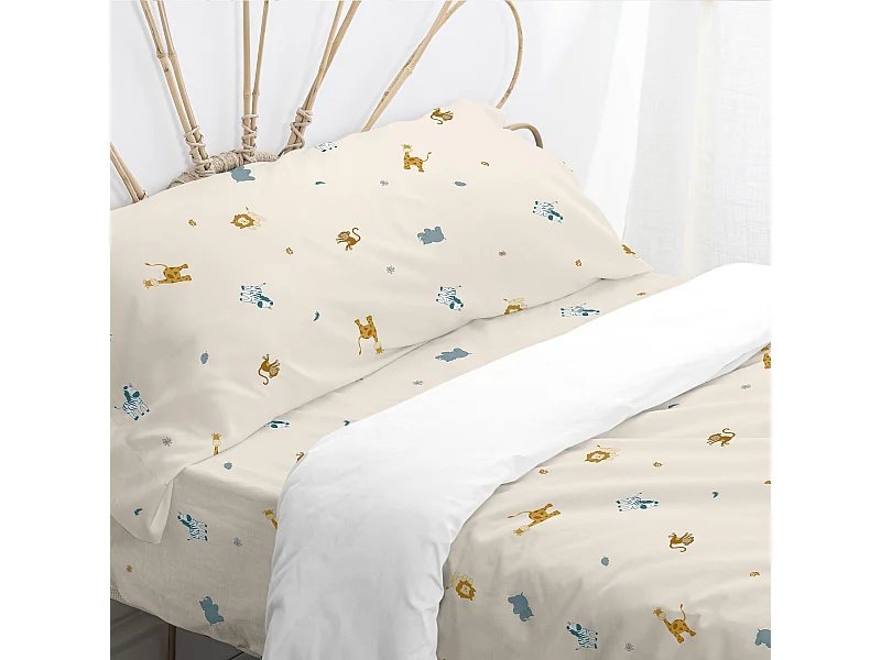 Juego nórdico 2 piezas 140x200 cm (Cama 80) Animals