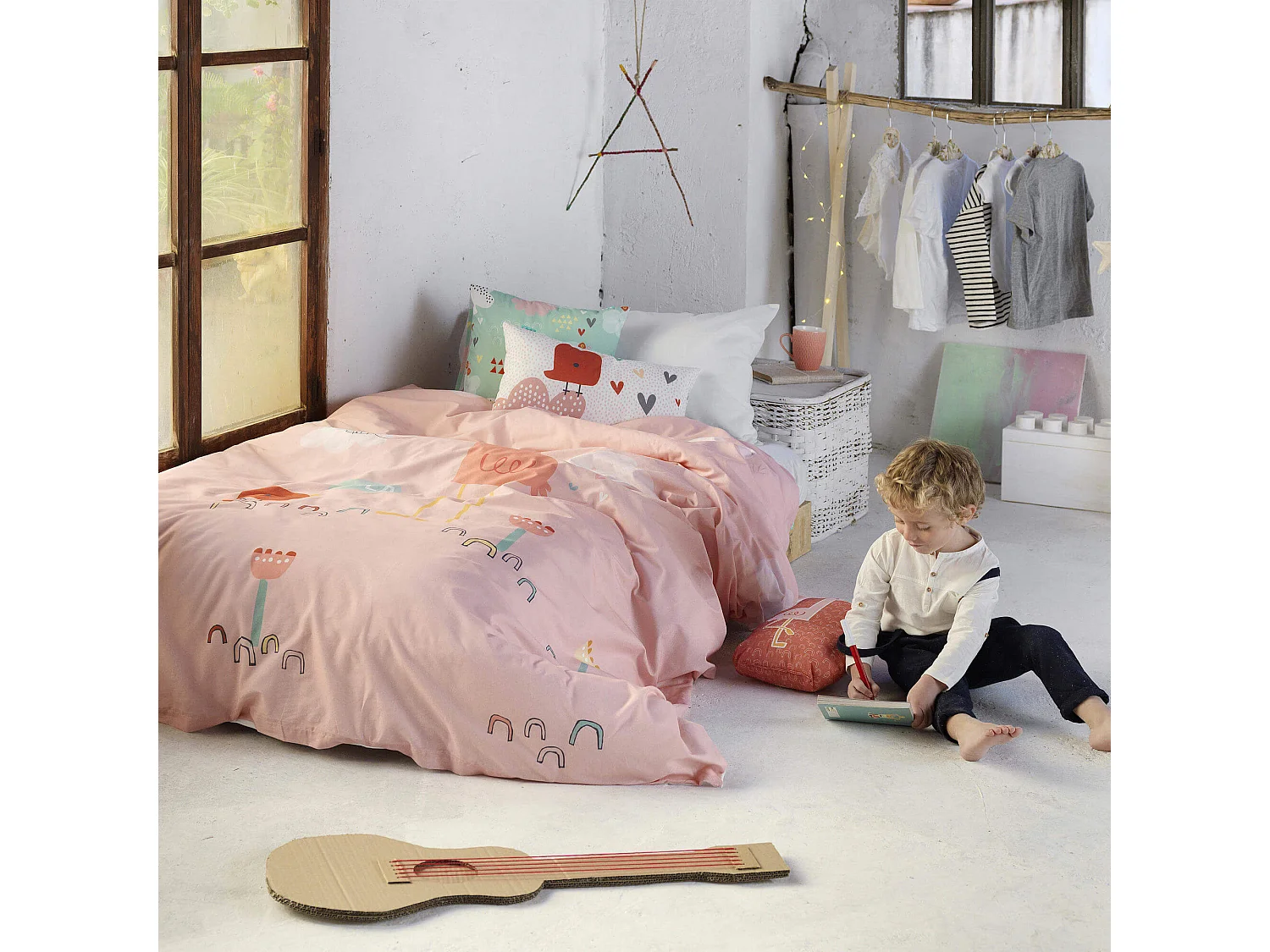 Juego nórdico 2 piezas 155x220 cm (Cama 80/90) Hola