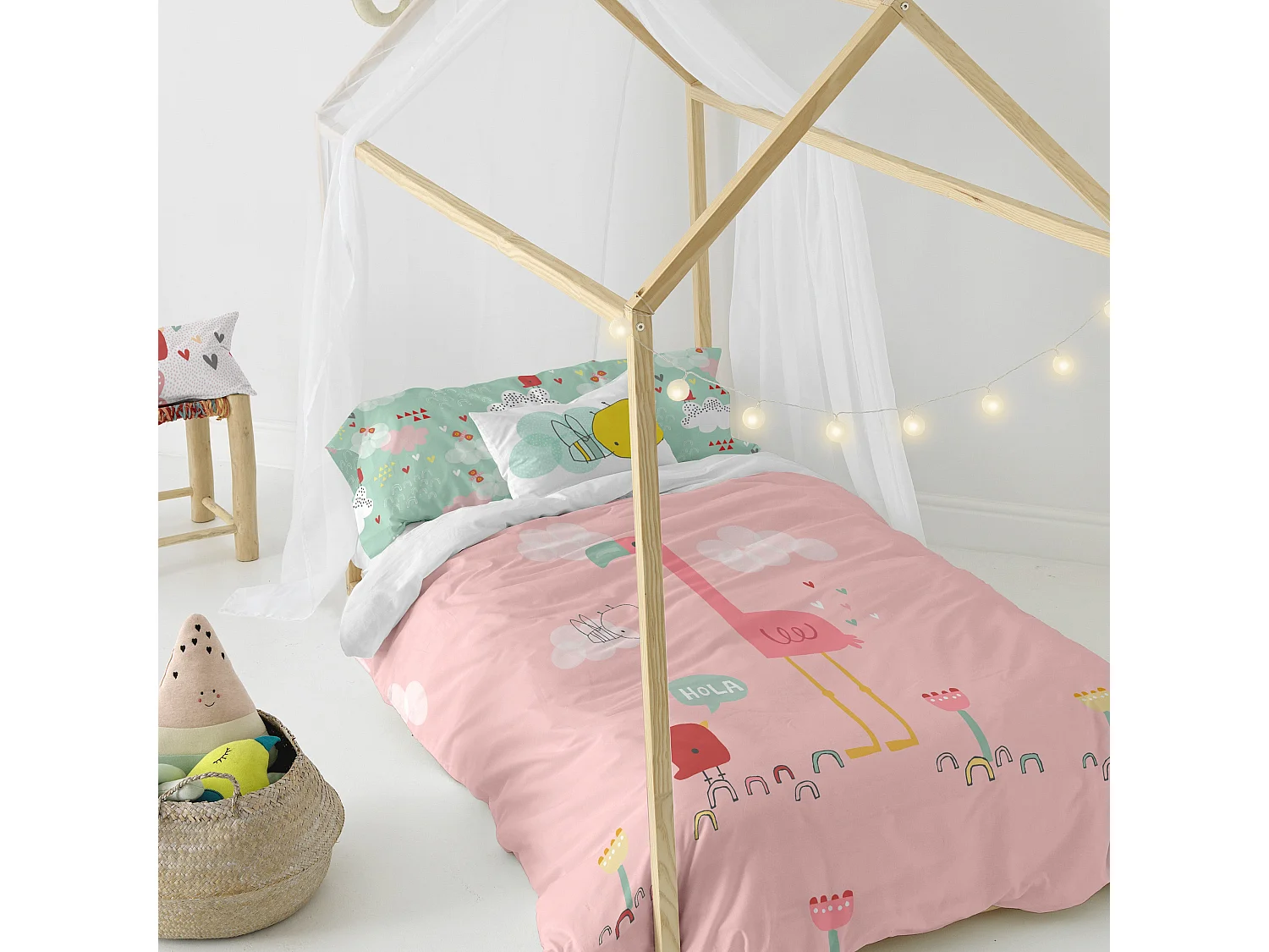 Juego nórdico 2 piezas 155x220 cm (Cama 80/90) Hola