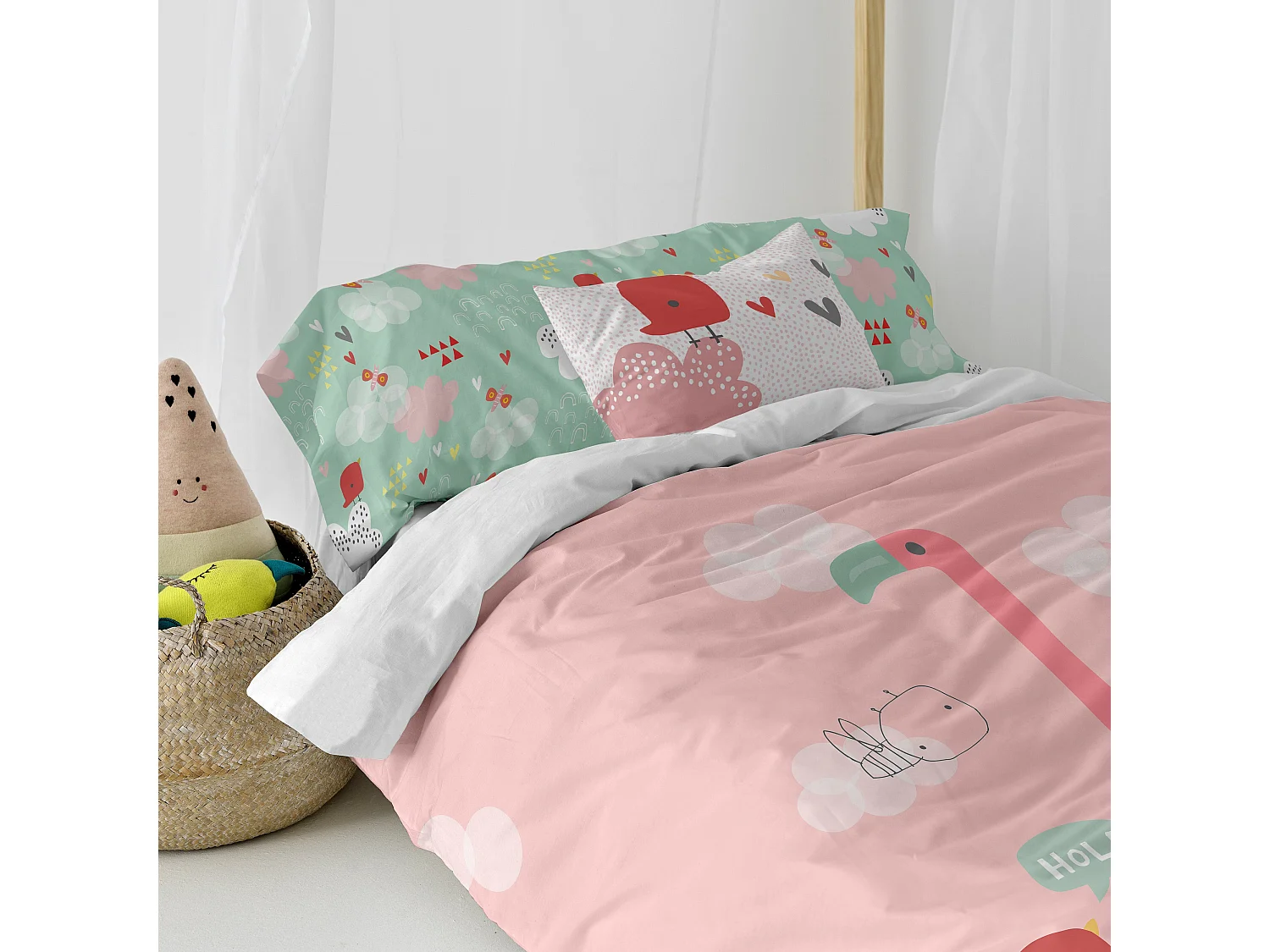 Juego nórdico 2 piezas 155x220 cm (Cama 80/90) Hola