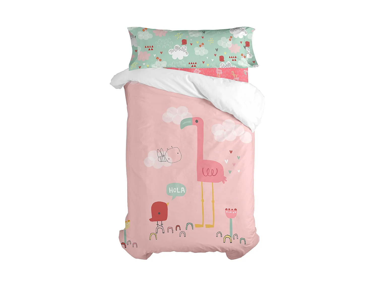 Juego nórdico 2 piezas 155x220 cm (Cama 80/90) Hola