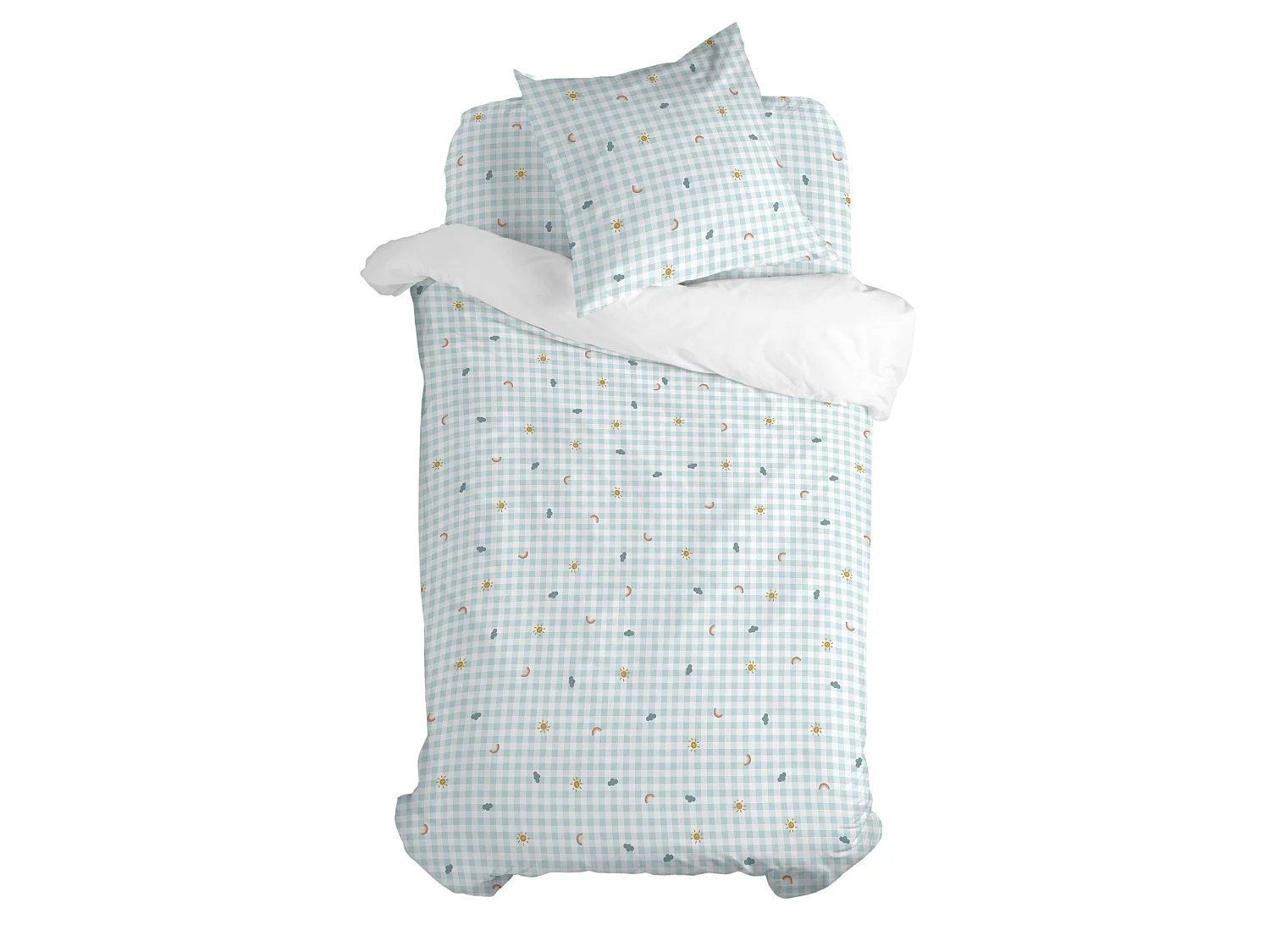 Parure housse de couette 2 pièces 140x200 cm (Lit 80) Weather