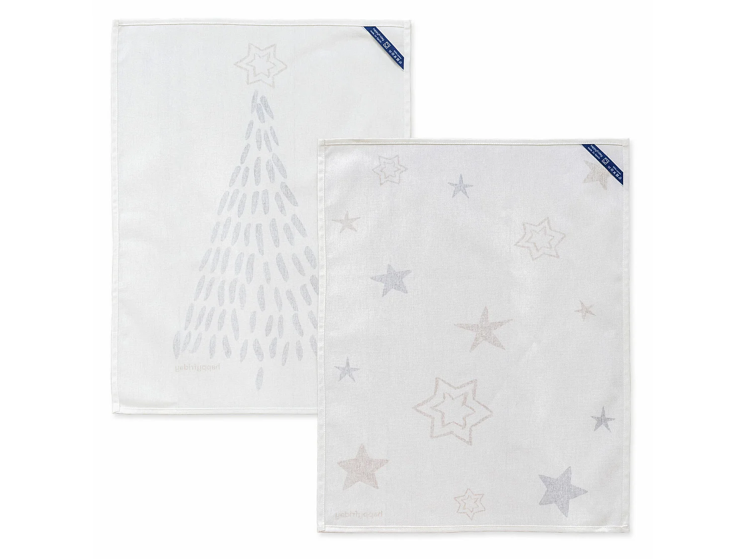 Paño de cocina 2 ud 70x50 cm Gold Xmas