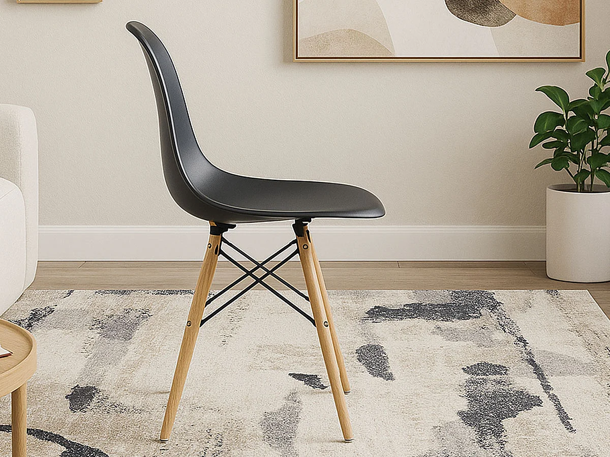 Cadeira Design Charles (Preto)