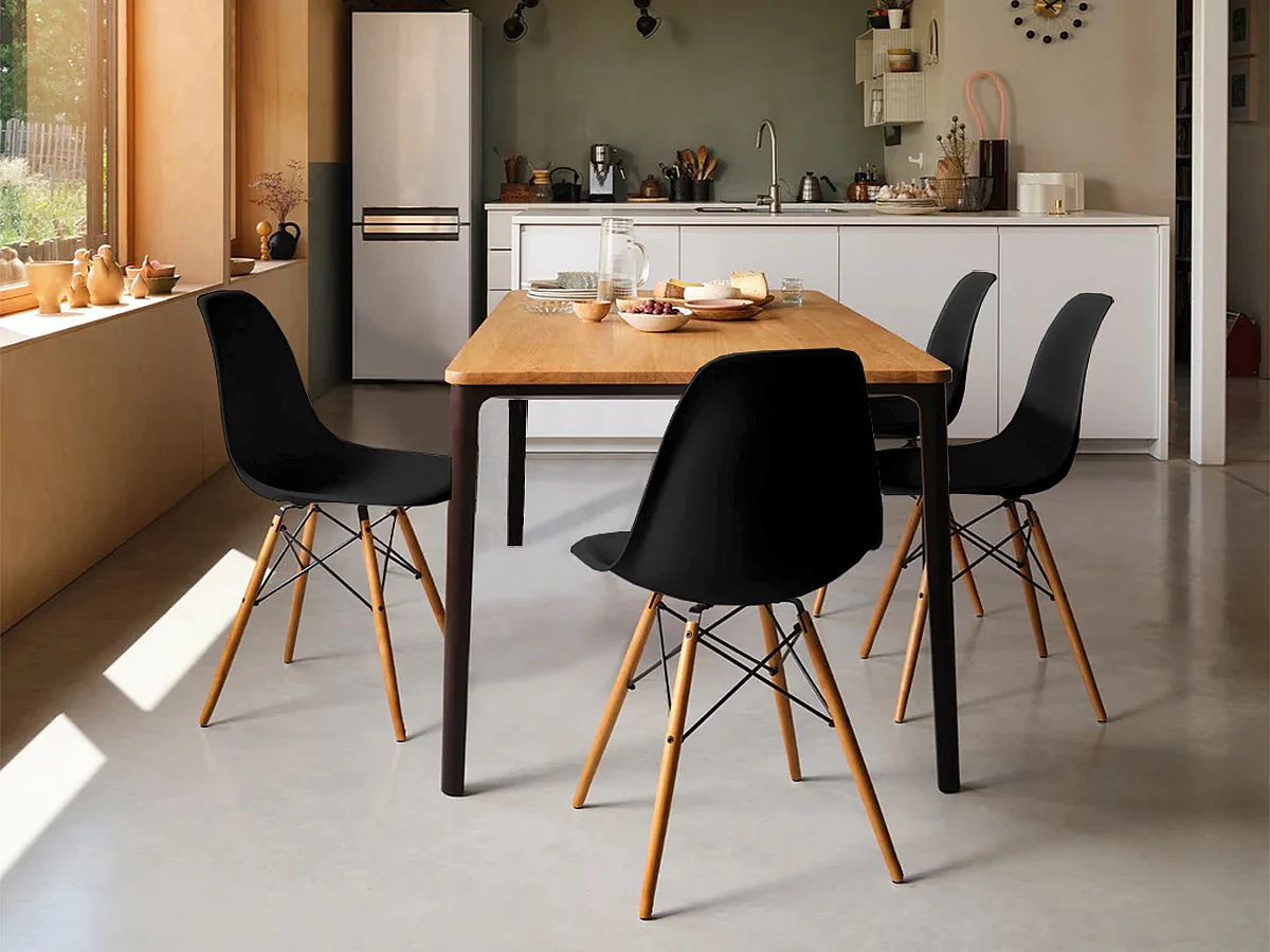 Cadeira Design Charles (Preto)