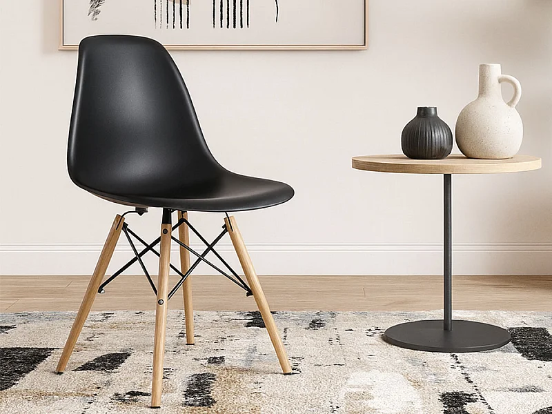 Cadeira Design Charles (Preto)