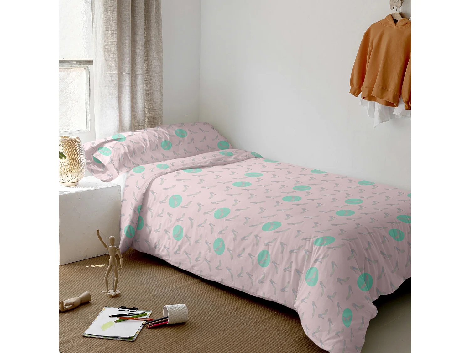 Juego nórdico 2 piezas 155x220 cm (Cama 80/90) Pumpkin (D)