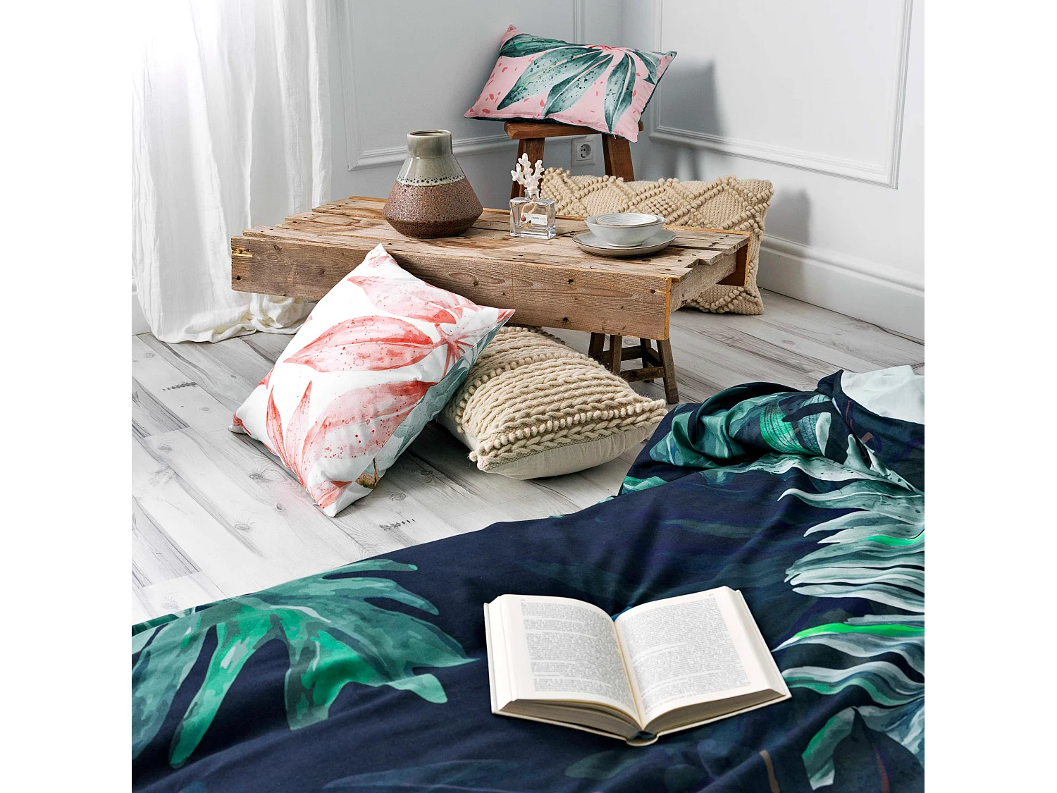 Dekbedovertrek 220x220 cm (Bed 135/140) Ebony