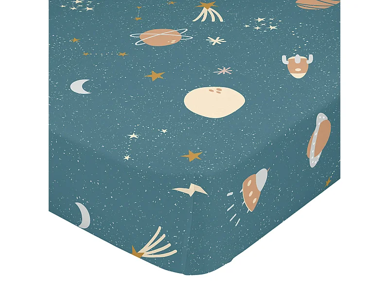 Spannbetttuch 70x140x14 cm (Kinderbett) Mini universe