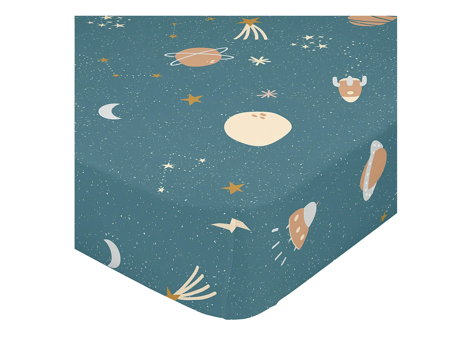 Spannbetttuch 70x140x14 cm (Kinderbett) Mini universe