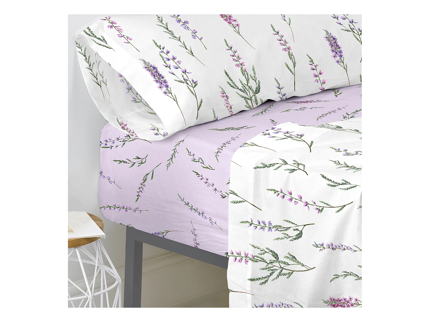 Drap-housse 90x200x32 cm (Lit 90) MosQuit Lavanda