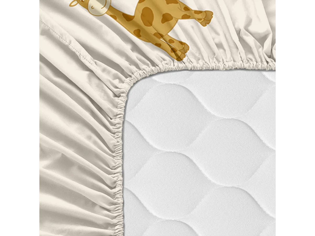 Spannbetttuch 90x200x32 cm (Bett 90) Animals