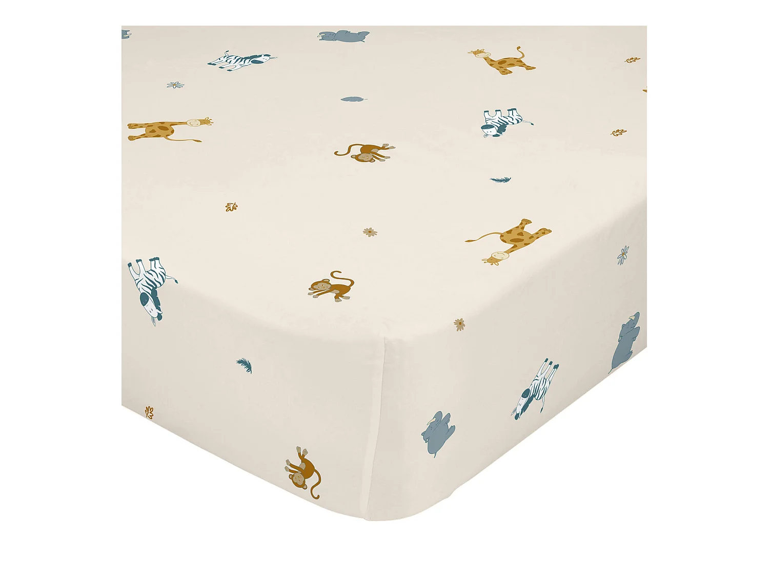 Drap-housse 90x200x32 cm (Lit 90) Animals