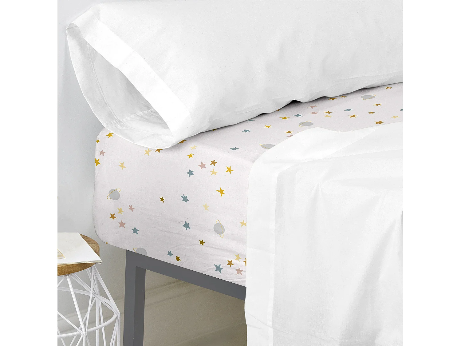 Drap-housse 105x200x32 cm (Lit 105) Saturn