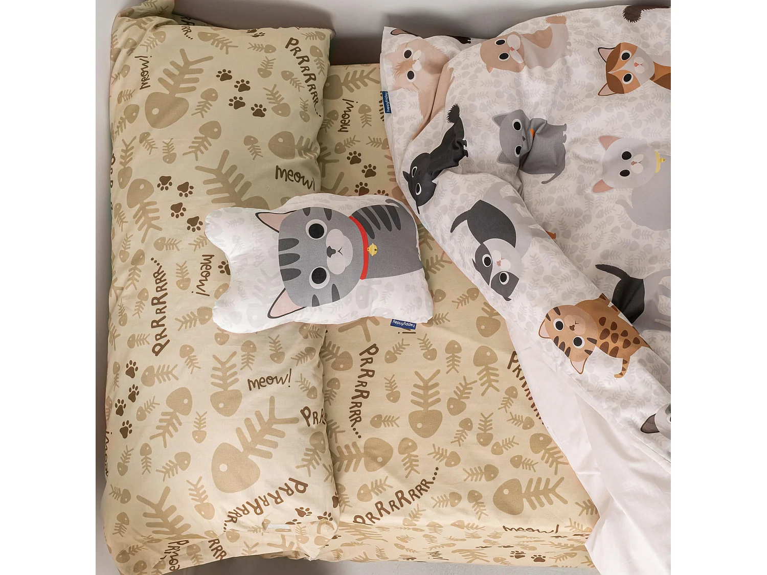 Drap-housse 90x200x32 cm (Lit 90) Cats