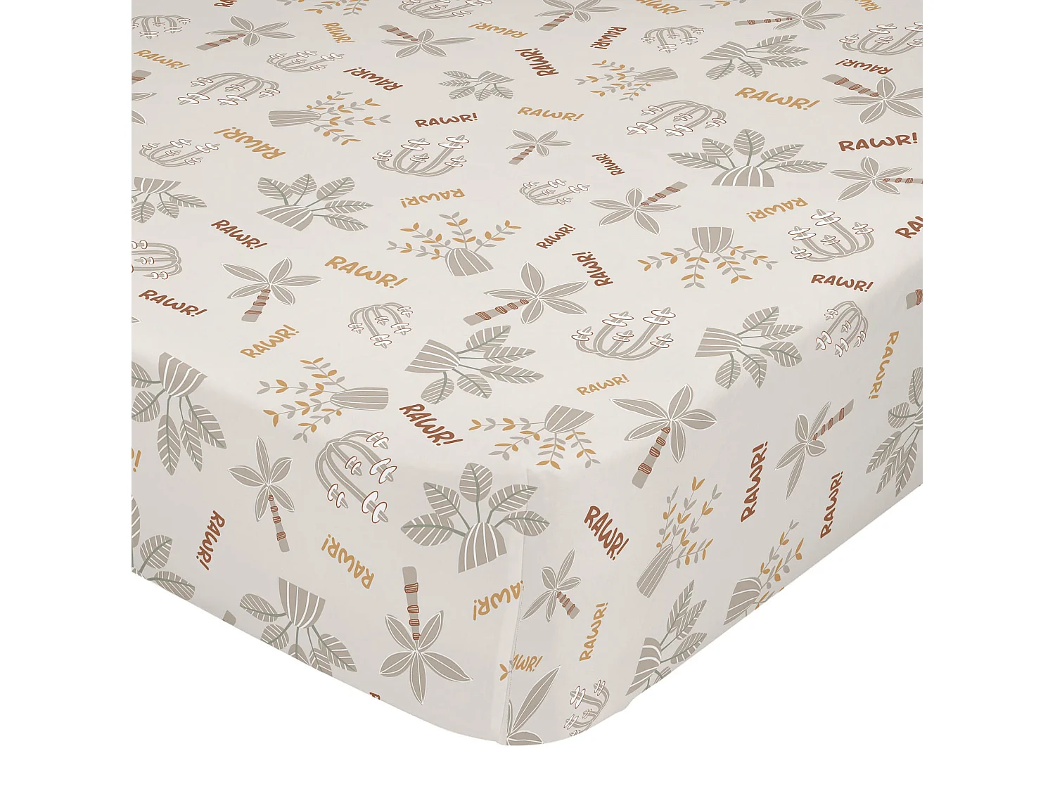 Hoeslaken 70x140x14 cm (Ledikant) Dino family