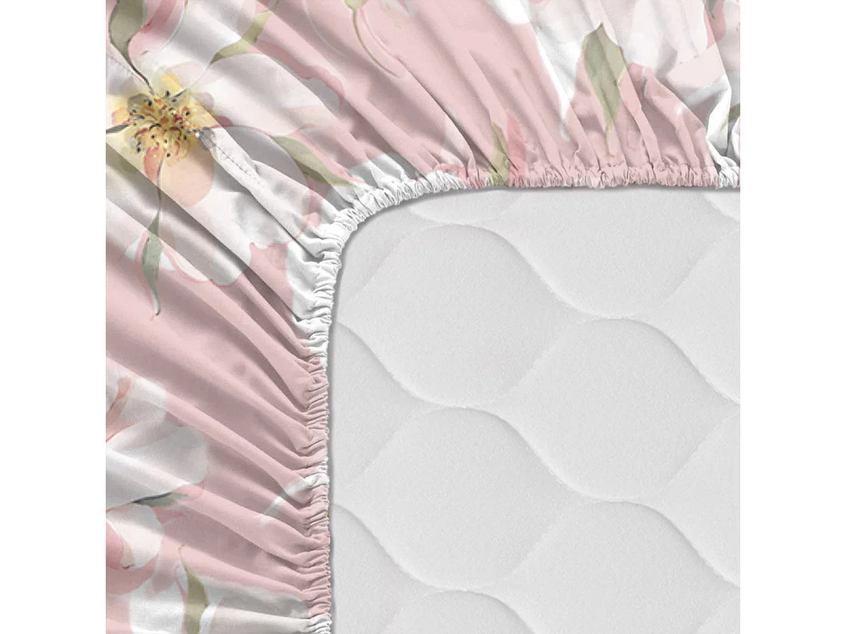 Lençol de Baixo Ajustável 140x200x32 cm (Cama 135/140) Spring blossom