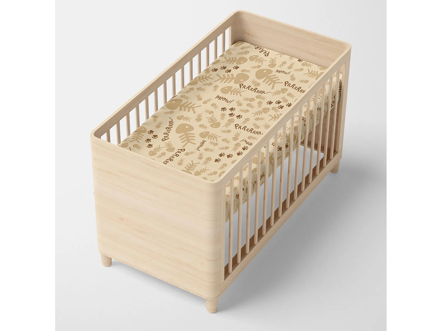 Hoeslaken 70x140x14 cm (Ledikant) Cats