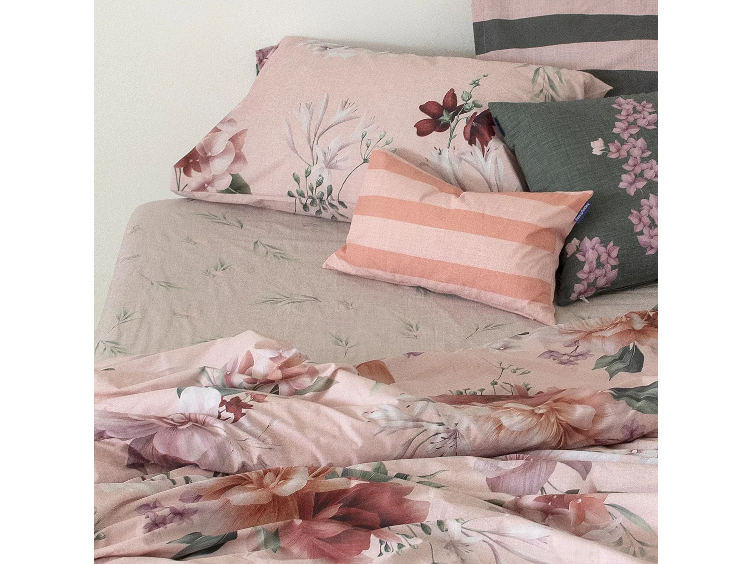 Spannbetttuch 90x200x32 cm (Bett 90) Summer floral