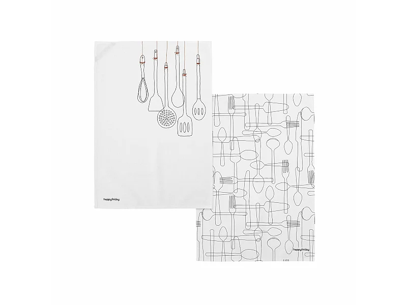 Küchentuch 2 Stück 70x50 cm Cutlery
